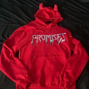 Red horn hoodie 😈👿